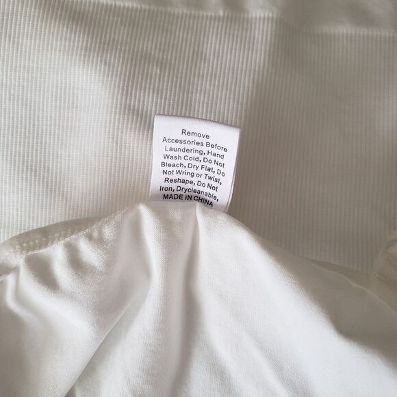 HeyShape Stretchy Snatched Slimming Shapewear Bodysuit White Women's Size Large - Picture 9 of 12